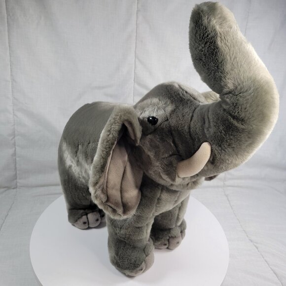 Vintage Plush Elephant W/ Tusks By Peeper Pals 19” Tall - Picture 1 of 8